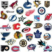 Мастхед НХЛ: колекция лого на отбора-Големи официално лицензирани сменяеми графики за стена