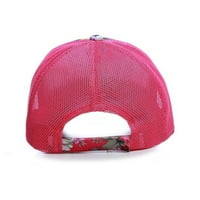 Leaftforme Fashion Women Flower Print Mesh Baseball Cap Snapback Outdoor Sports Sun Hat