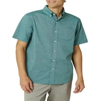 Мъже с къс ръкав устойчива лесна поддръжка тъкани риза-размери ХС до 4ХБ