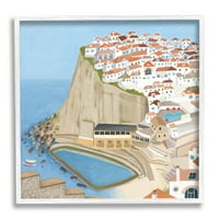 Ступел индустрии Португалия морско пристанище крайбрежен град пейзаж илюстрация, 24, проектиран от Карла Дейли