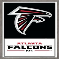 Атланта Фалкънс - Плакат С Лого, 14.725 22.375