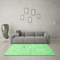 Ahgly Company Indoor Rectangle Animal Emerald Green Традиционни килими, 2 '5'