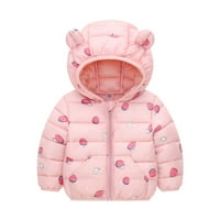 Зима надолу палта за деца бебета момчета момичета леки подпухнали сако бебета малки деца мечки качулки подплатени връхни дрехи