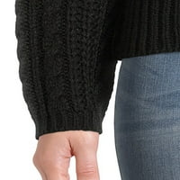 Време и Тру Дамски дълъг ръкав Пуловер пуловер