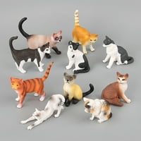 Симулация на bigstone mini cats коте фигура модел статуя домашни орнаменти подарък детска играчка