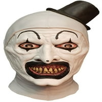 Трик или лечение на студиа изкуство Клоун Уайт Синтетичен Хелоуин маска за костюми, за възрастни
