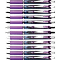 Пентел игла на върха Течен гел мастило Pens Pen Point Размер - Стил на иглата за писалка - Попълване - прибиращо се - Виолетово